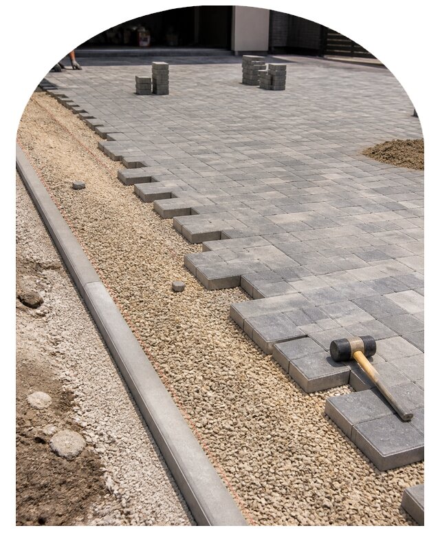 Мощение площадок в Котласе по цене от 2591 р. | Метпроект-Ктл